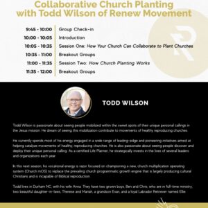 May 23 - Learning Community for Senior Church Leaders